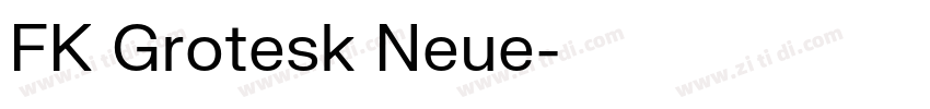 FK Grotesk Neue字体转换